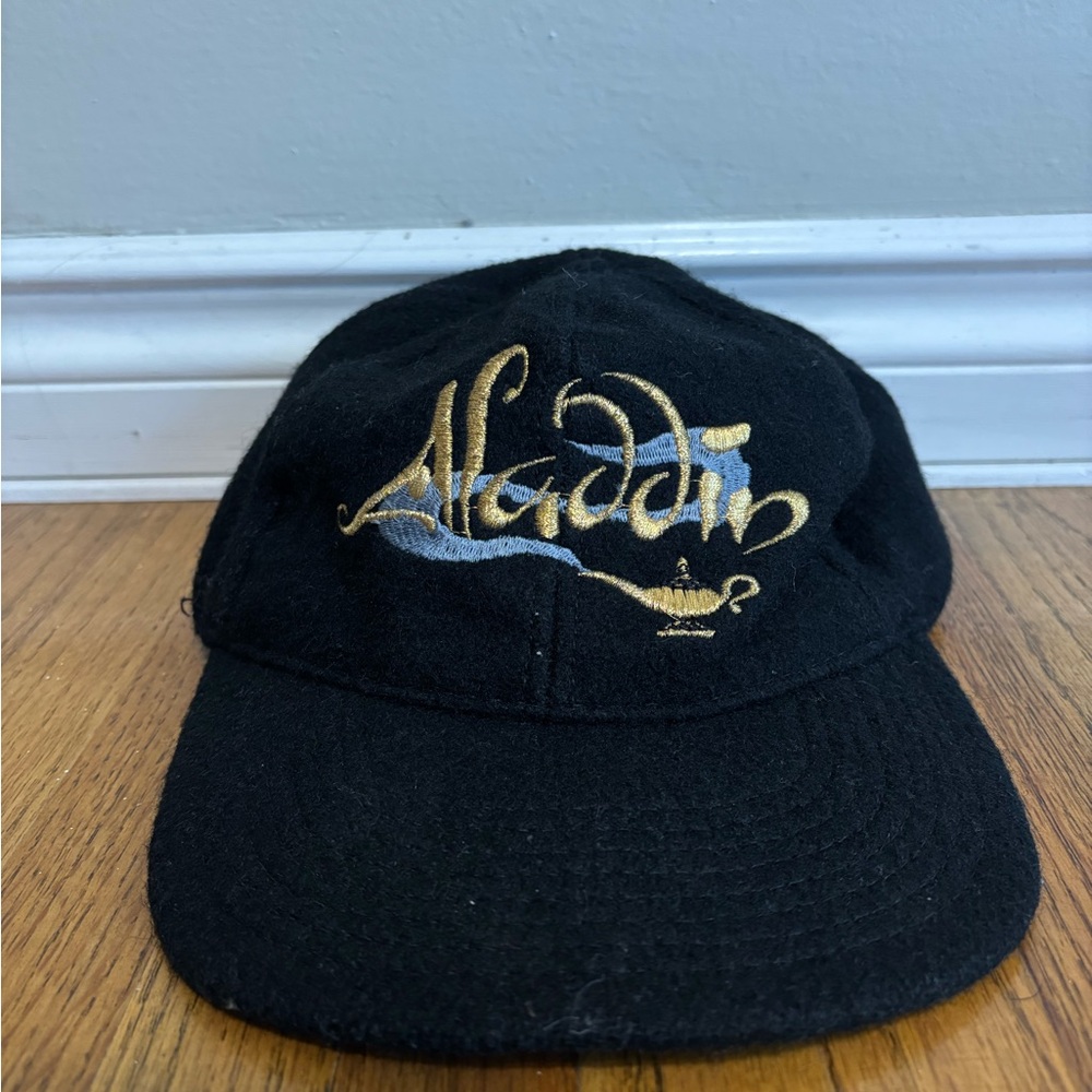Vintage 90s Disney Aladdin Wool SnapBack Movie Promo Hat Cap USA Made